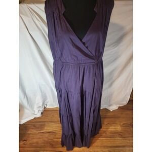 Original Antthony PlumPurple Tiered Maci Dress Size 1X Read